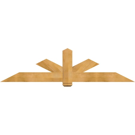Ekena Millwork Kennewick Rough Sawn Timber Gable Bracket, Western Red Cedar, 84"W x 21"H x 2"D x 6"F, 6/12 Pitch GBW084X21X0206KEN00RWR